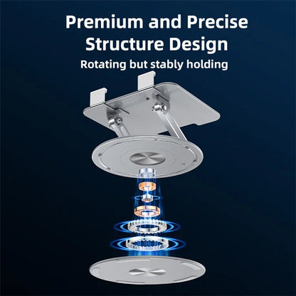YESIDO C293 Tablet Holder Folding Bracket 360 Degree Rotating Desk Stand