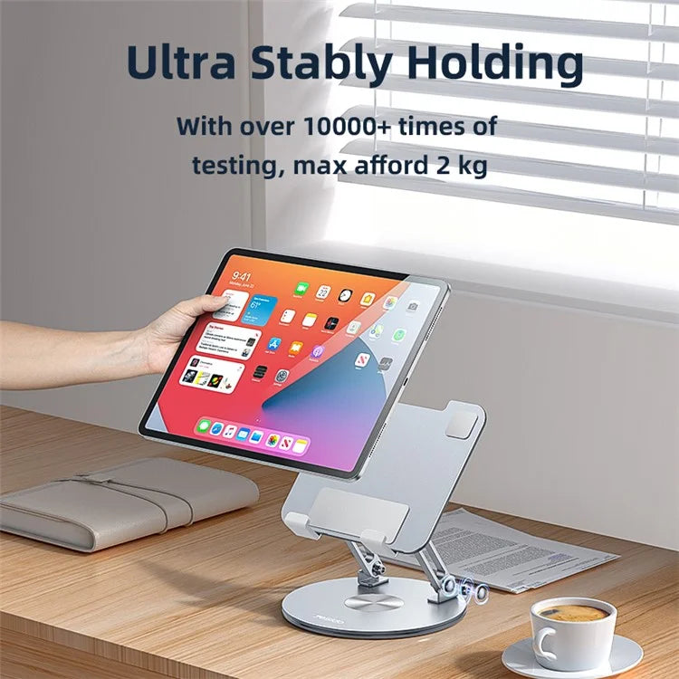 YESIDO C293 Tablet Holder Folding Bracket 360 Degree Rotating Desk Stand