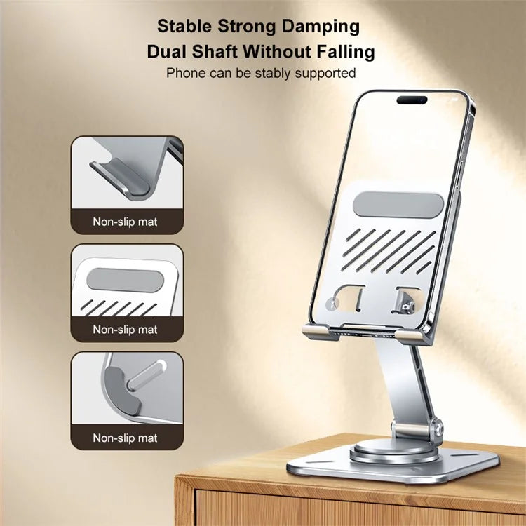 XUNDD XDHO-027 Phone Holder Rotation Foldable Desktop Tablet Stand