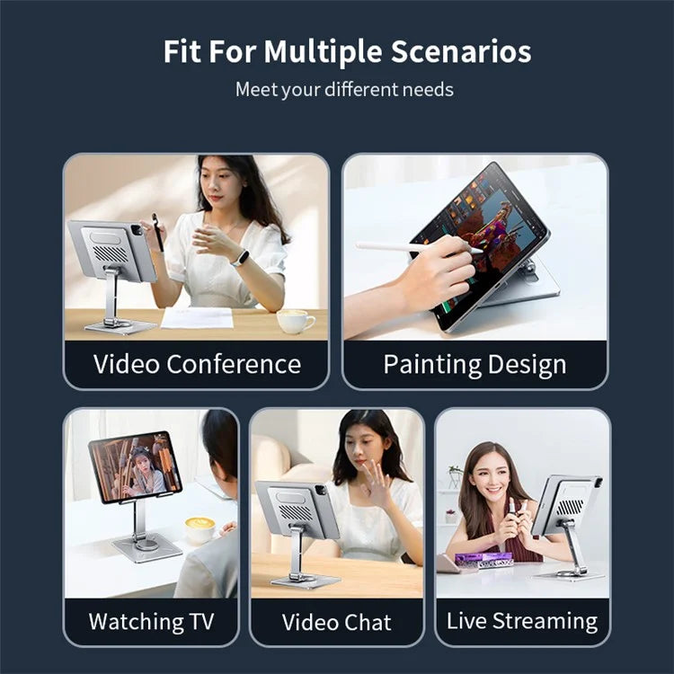 XUNDD XDHO-027 Rotation Foldable Desktop Holder Tablet Stand