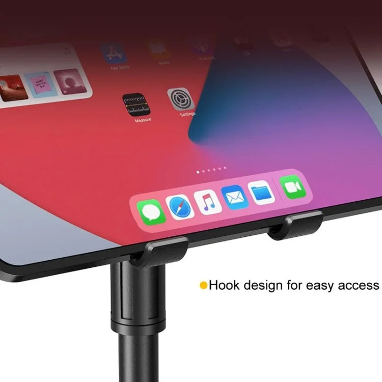 Y15 Universal Lazy Phone Stand with Dual Slots, Height Adjustable Tablet Holder