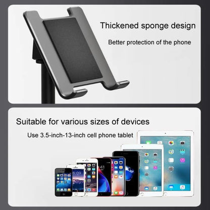 Y15 Universal Lazy Phone Stand with Dual Slots, Height Adjustable Tablet Holder