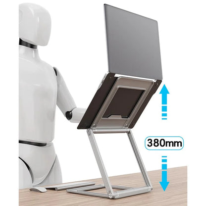 TTZ Dual-Layer Folding Portable Cooling Desktop Laptop Stand