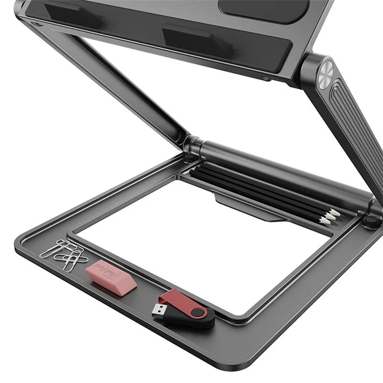 TTZ Dual-Layer Folding Portable Cooling Desktop Laptop Stand