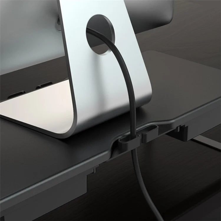 SHC MDF+PVC Computer Monitor Riser Desktop Stand Laptop Base with 2 Drawers