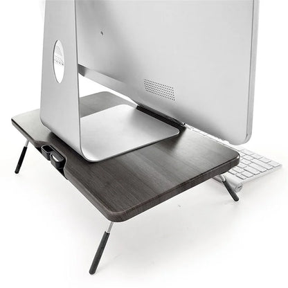 TT4M MDF+PVC Computer Monitor Riser Adjustable Desktop Stand Laptop Base