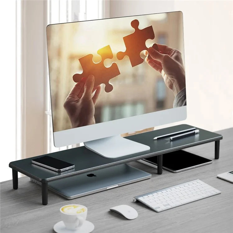 ST79 MDF Board Lengthen Computer Monitor Desktop Stand Heighten Base