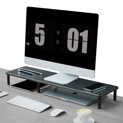 ST79 MDF Board Lengthen Computer Monitor Desktop Stand Heighten Base