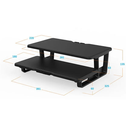 SP 2 Layer Wooden Computer Monitor Laptop Heighten Stand Desktop Storage Rack