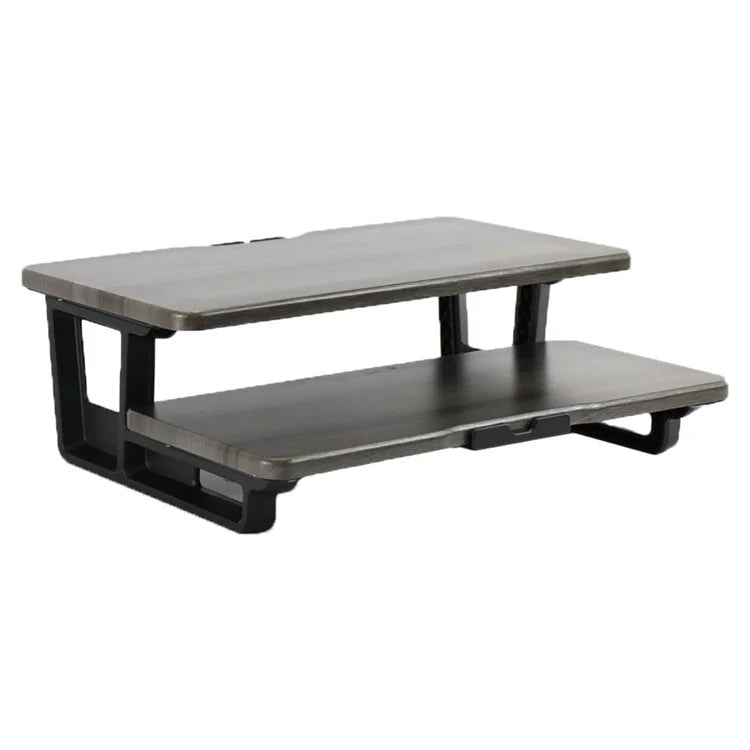 SP 2 Layer Wooden Computer Monitor Laptop Heighten Stand Desktop Storage Rack