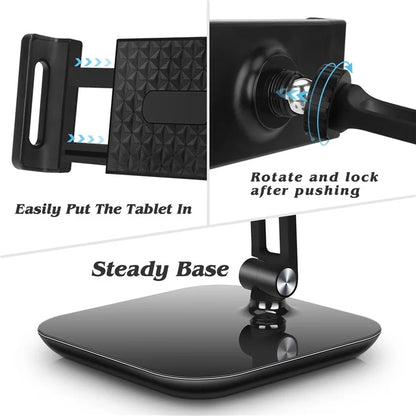 NS-06B Aluminum Alloy Desktop Phone Tablet Stand Rotatable Foldable Tablet Holder