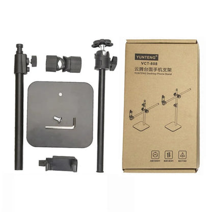 YUNTENG 808 Microphone DSLR Camera Desktop Mount Stand Table Phone Clip Holder