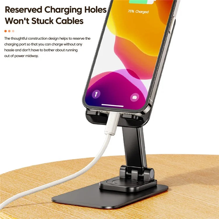 TOOCKI TQ-ZJ04 Adjustable Cell Phone Stand Foldable Desktop Phone Holder Cradle Dock