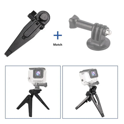A251 For GoPro Camera Cell Phone Mount Tripod Stand Desktop Holder with 1 / 4 Inch Screw Adapter