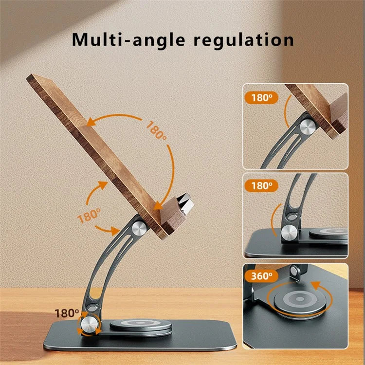 RS03 360 Degree Book Stand for Reading Adjustable Desktop Book Notebook Holder Stand for 10-17 inch Device
