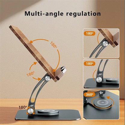 RS03 360 Degree Book Stand for Reading Adjustable Desktop Book Notebook Holder Stand for 10-17 inch Device