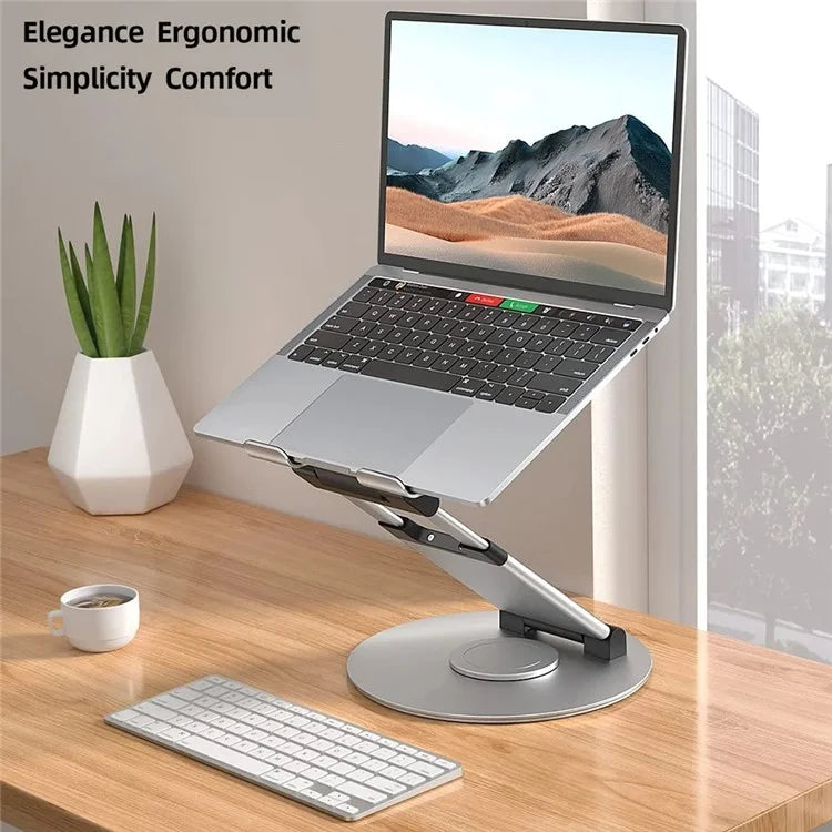 AS018-XS Tablet Stand Adjustable Tablet Holder 360 Degree Rotating Desk Stand for 10-17 inch Device