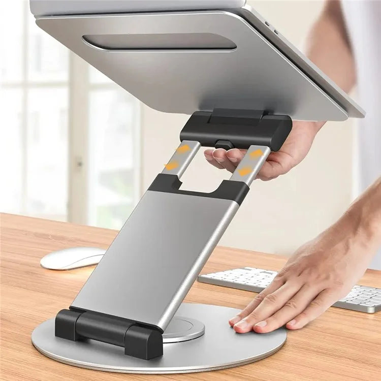 AS018-XS Tablet Stand Adjustable Tablet Holder 360 Degree Rotating Desk Stand for 10-17 inch Device