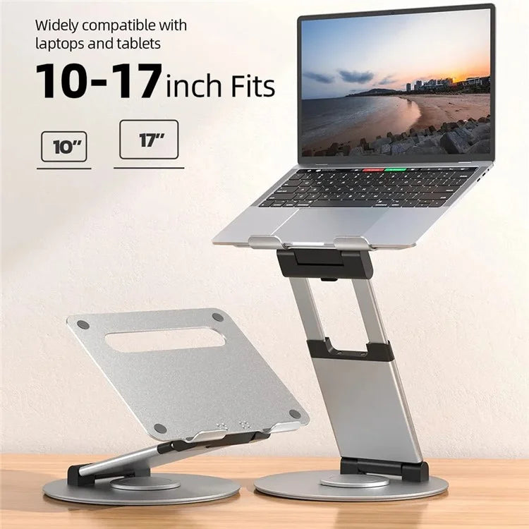 AS018-XS Tablet Stand Adjustable Tablet Holder 360 Degree Rotating Desk Stand for 10-17 inch Device