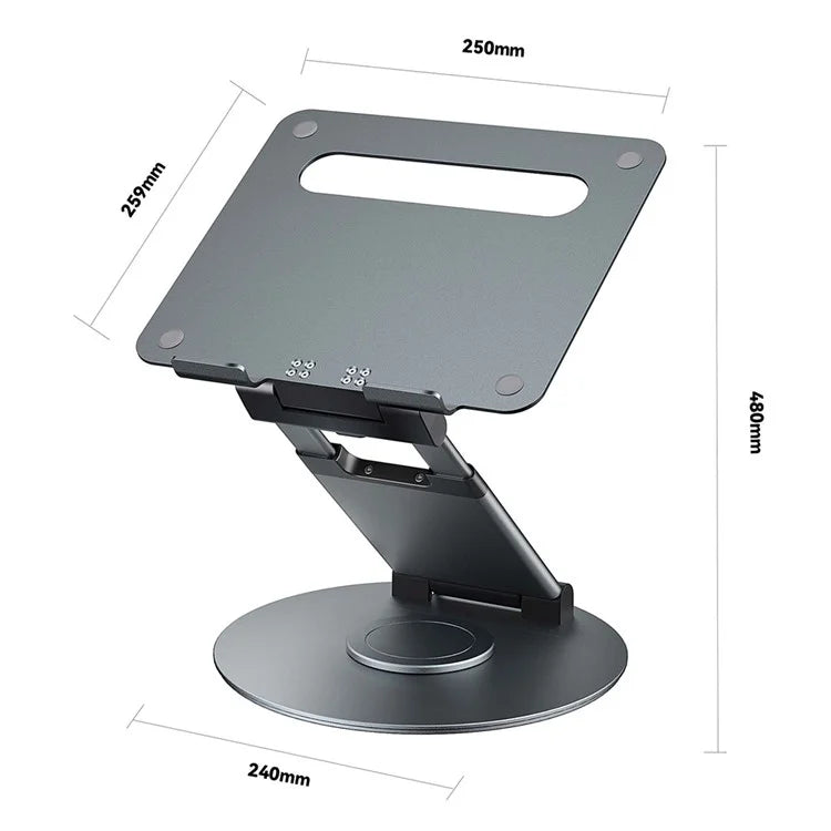 AS018-XS Tablet Stand Adjustable Tablet Holder 360 Degree Rotating Desk Stand for 10-17 inch Device