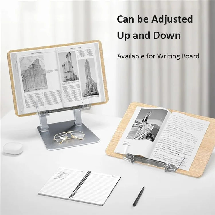 LS15 Tablet Stand Aluminum+ABS Adjustable Desktop Holder with Clip for 10-17 inch Devices