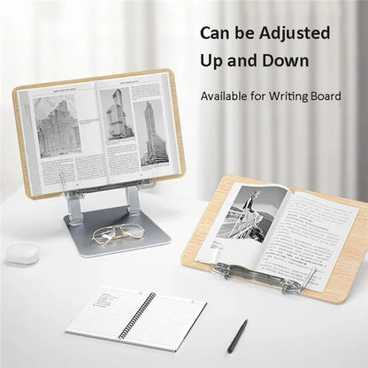 LS15 Tablet Stand Aluminum+ABS Adjustable Desktop Holder with Clip for 10-17 inch Devices