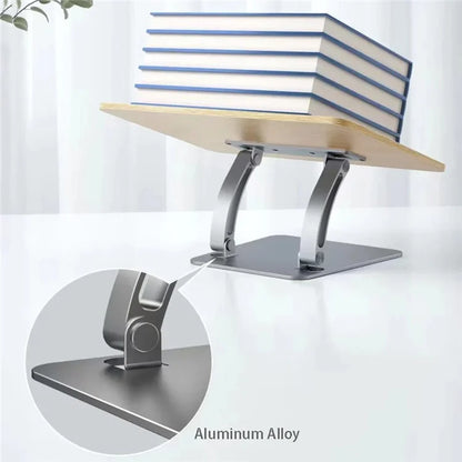 LS15 Tablet Stand Aluminum+ABS Adjustable Desktop Holder with Clip for 10-17 inch Devices
