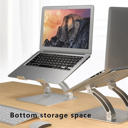 AS010 Adjustable Aluminum Alloy Laptop Riser Desktop Stand Holder for Notebook Computer