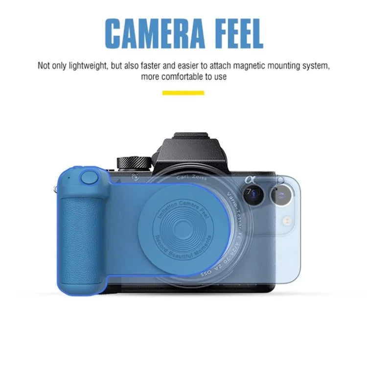 Camera-Shaped Bluetooth Phone Holder Handle Desktop Magnetic Rotating Phone Stand