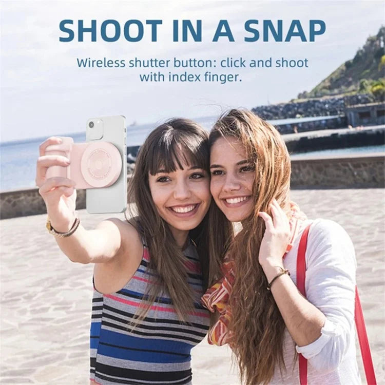 Camera-Shaped Bluetooth Phone Holder Handle Desktop Magnetic Rotating Phone Stand