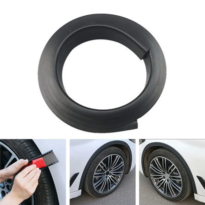 3.5cm Width Universal Car Wheel Eyebrow PVC Protector Strip Wheel Arch Fender Trim Strip, 1.5m
