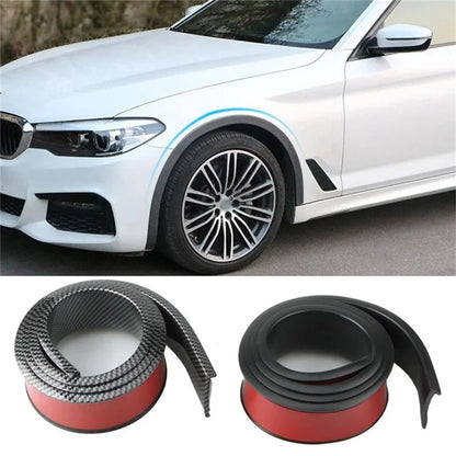 4.5cm Width Car Wheel Eyebrow Anti-Collision PVC Strip Wheel Arch Fender Trim Sticker, 1.5m