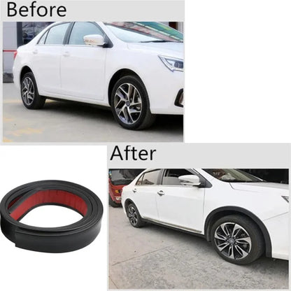 4.5cm Width Car Wheel Eyebrow Anti-Collision PVC Strip Wheel Arch Fender Trim Sticker, 1.5m