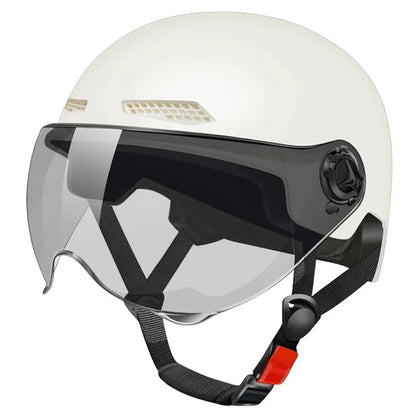Electric Bike Helmet Unisex Summer Breathable E-Bike Helmet with Transparent Short Lens