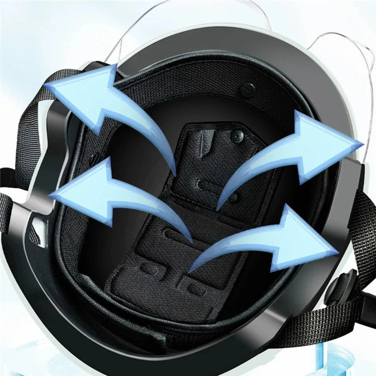 Electric Bike Helmet Unisex Summer Breathable E-Bike Helmet with Transparent Short Lens