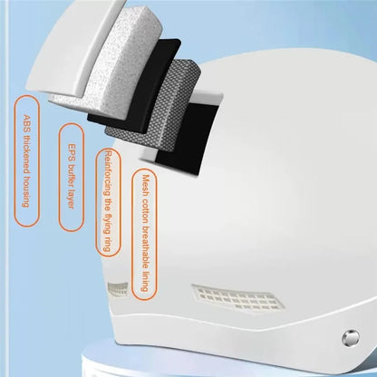 Electric Bike Helmet Unisex Summer Breathable E-Bike Helmet with Transparent Short Lens