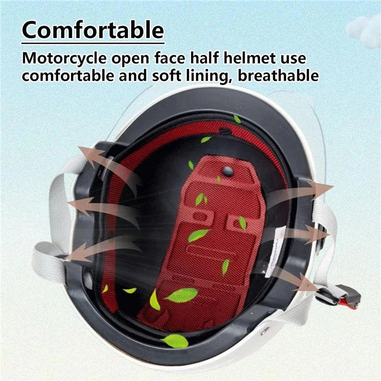 Electric Bike Helmet Unisex Summer Breathable E-Bike Helmet with Transparent Short Lens