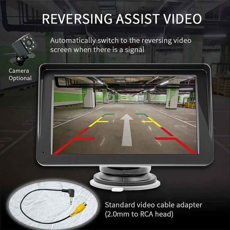 W505A 7.0-inch HD Touch Display Portable Car Player 2.4G / 5G Dual Frequency CarPlayer Support FM