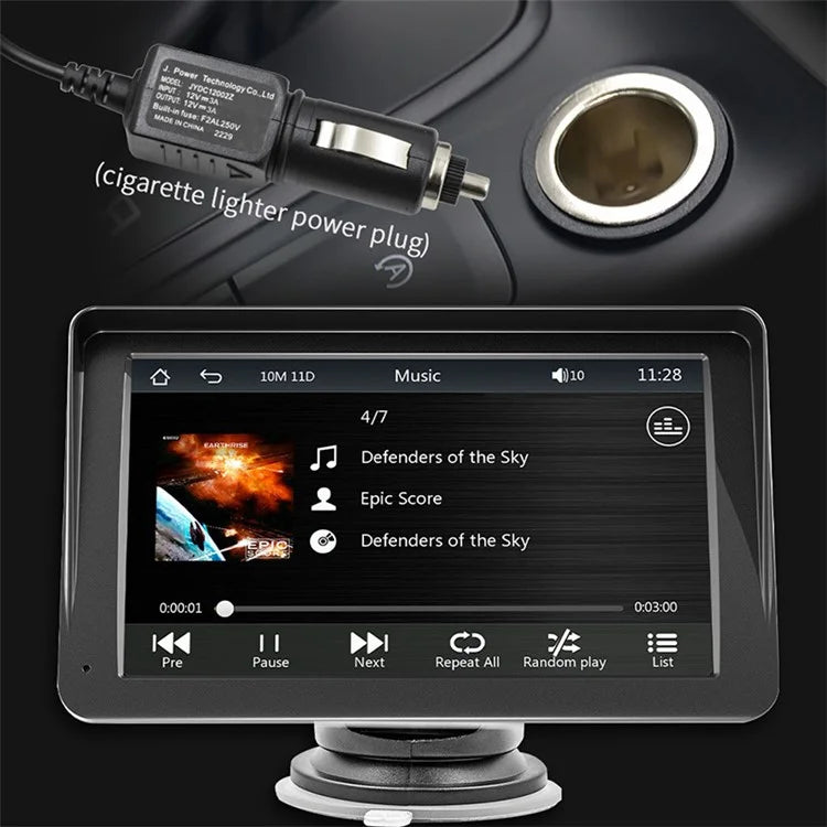 W505D 7.0" HD Touch Display Car Player with 12LED Camera 2.4G / 5G Dual Frequency FM Portable CarPlayer