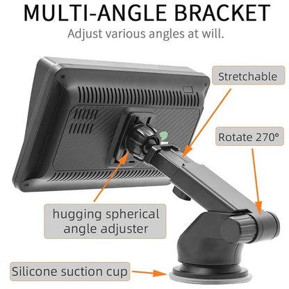 W505F 7.0-inch HD Touch Screen FM Car Player with 4LED Camera 2.4G / 5G Dual Frequency Portable RC CarPlayer