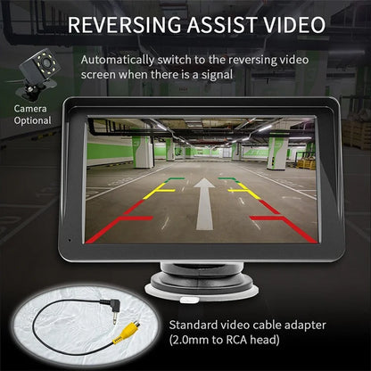 W505G 7-inch Car Bluetooth HD Video MP5 Player Wireless CarPlay Reverse Image Display with 8 LED Camera