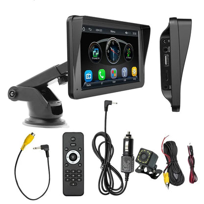 W505H 7-inch Bluetooth Car MP5 Player FM Radio Wireless CarPlay Reverse Image Display with 12 LED Camera