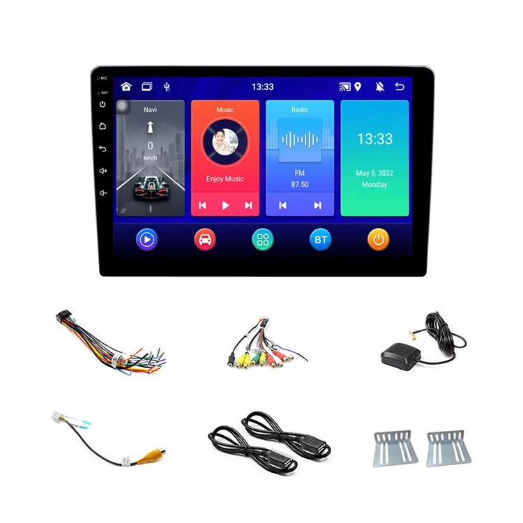 R-910A 10-inch IPS Screen Android 12 GPS Navigation Car Multimedia Player, 1GB+16GB