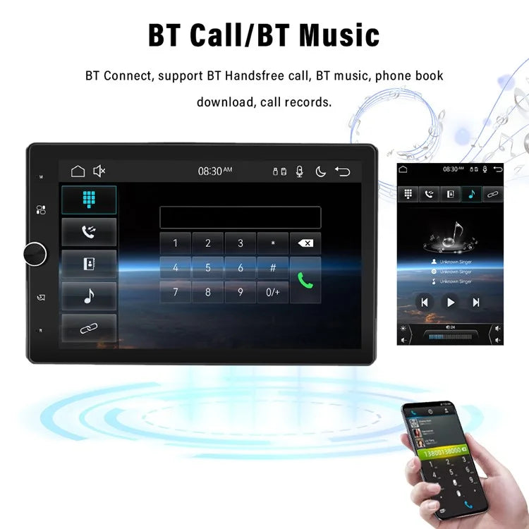 1531W 10.4-inch Carplay + Android Auto Navigation Multimedia Player Car FM Radio