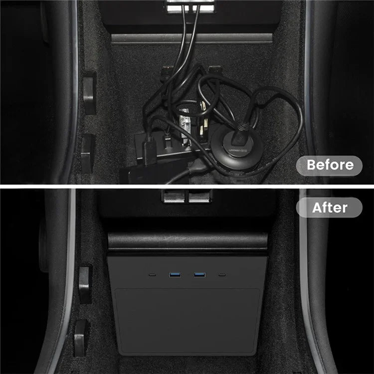 TS0Y0364 5-in-1 USB Hub for Tesla Model Y May 2020-December 2020 Car Docking Station