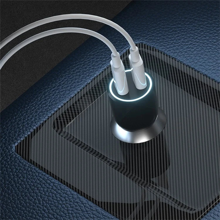 DEVIA Smart Series Dual Type-C Car Charger PD 40W Fast Charging Phone Charger Adapter