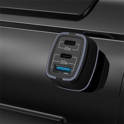 DEVIA Extreme Speed Series 115W Fast Charging Car Charger USB+Dual Type-C Car Charger Adapter