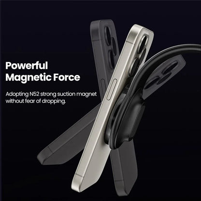 TOOCKI CZ21 Car Dashboard Mount Bendable Aluminum Alloy 15W Magnetic Wireless Charger