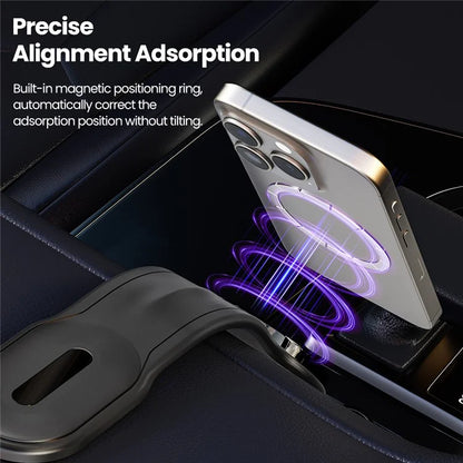 TOOCKI CZ21 Car Dashboard Mount Bendable Aluminum Alloy 15W Magnetic Wireless Charger