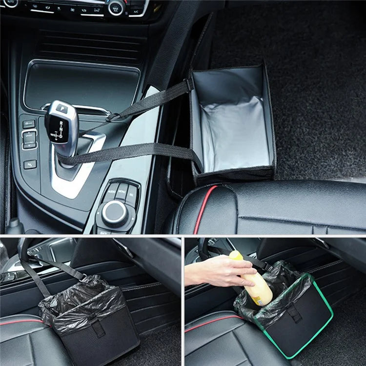 9730 Waterproof Oxford Cloth Car Storage Bag Trash Can Foldable Hanging Barrel